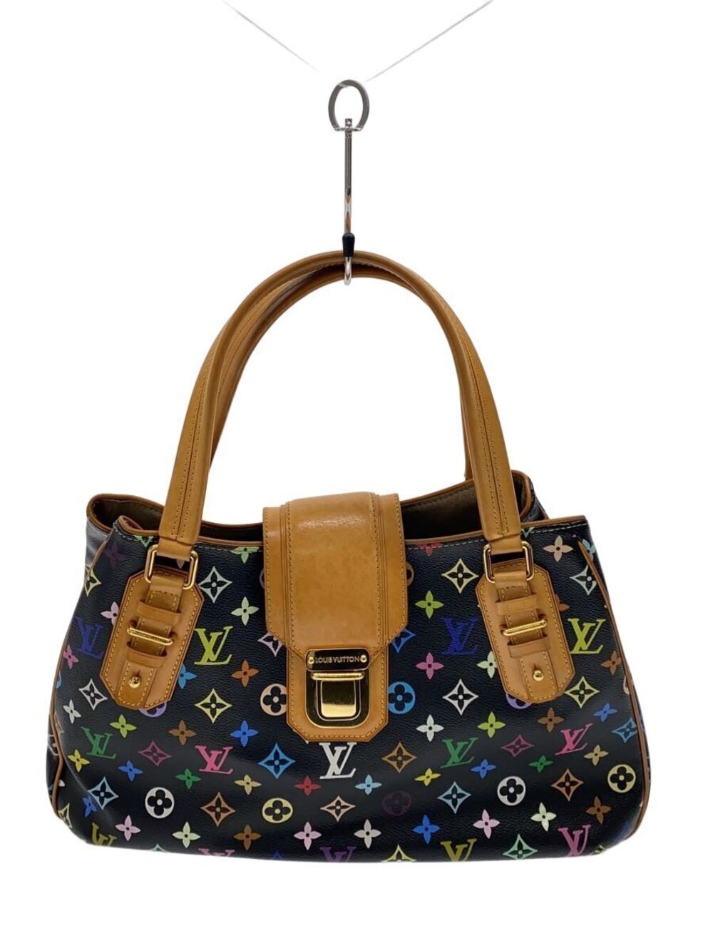 Louis Vuitton Greet Monogram Multicolor Canvas Leather Noir Black
